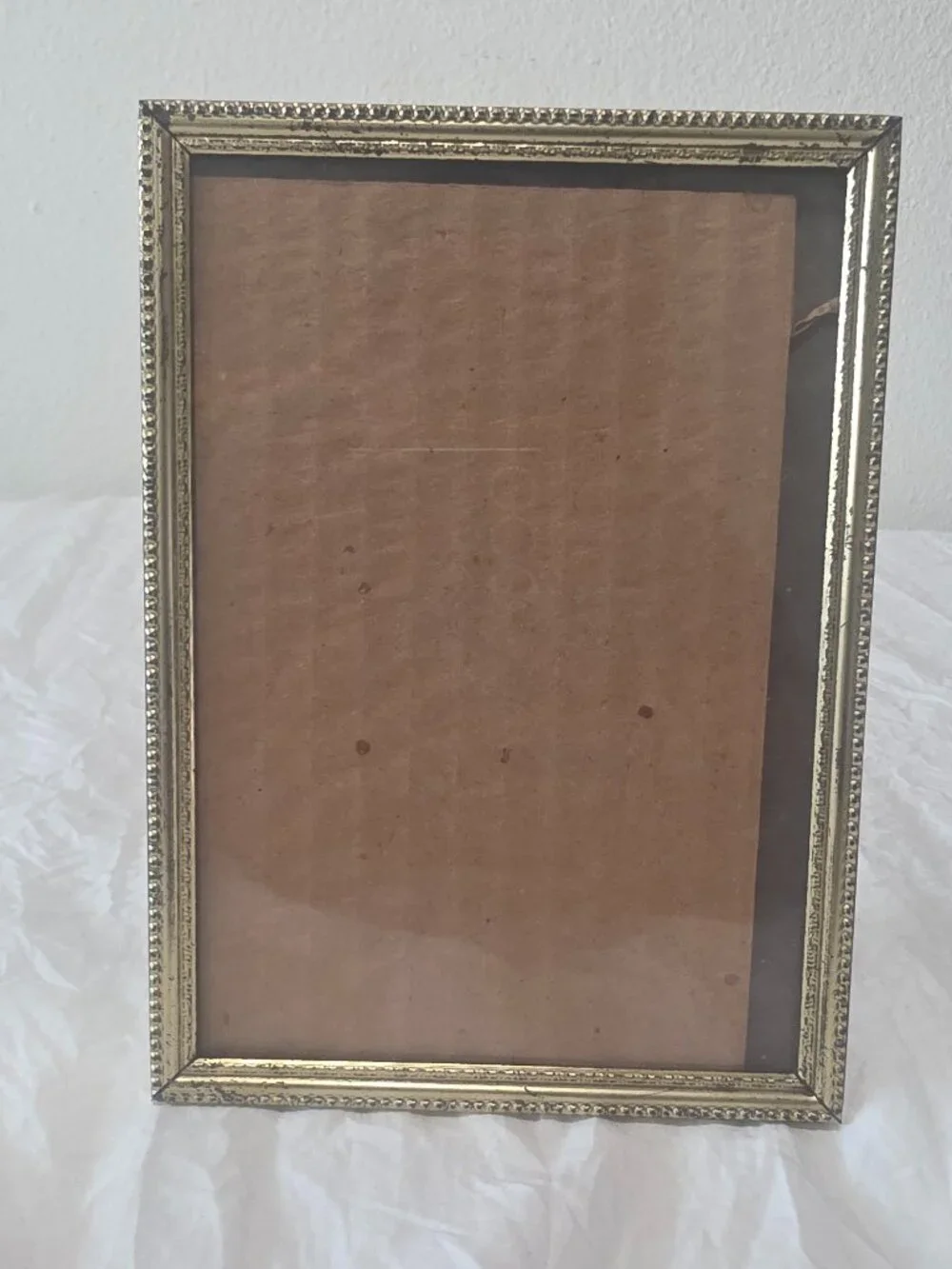Vintage Gold Tone Metal Picture  Frame 4.5